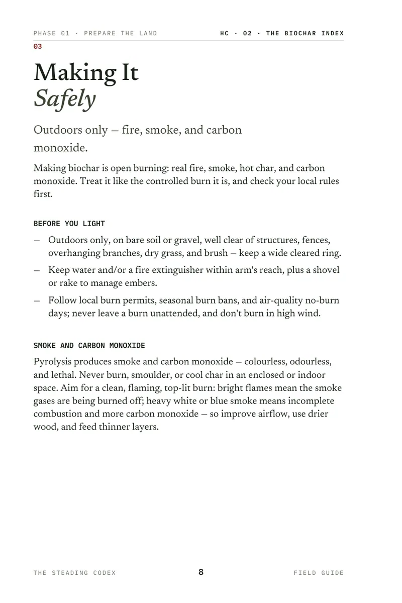 The Biochar Index interior sample