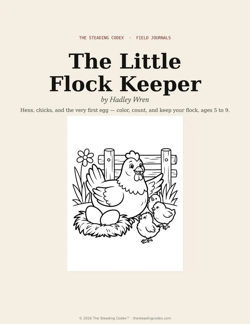 The Little Flock Keeper — printable journal cover