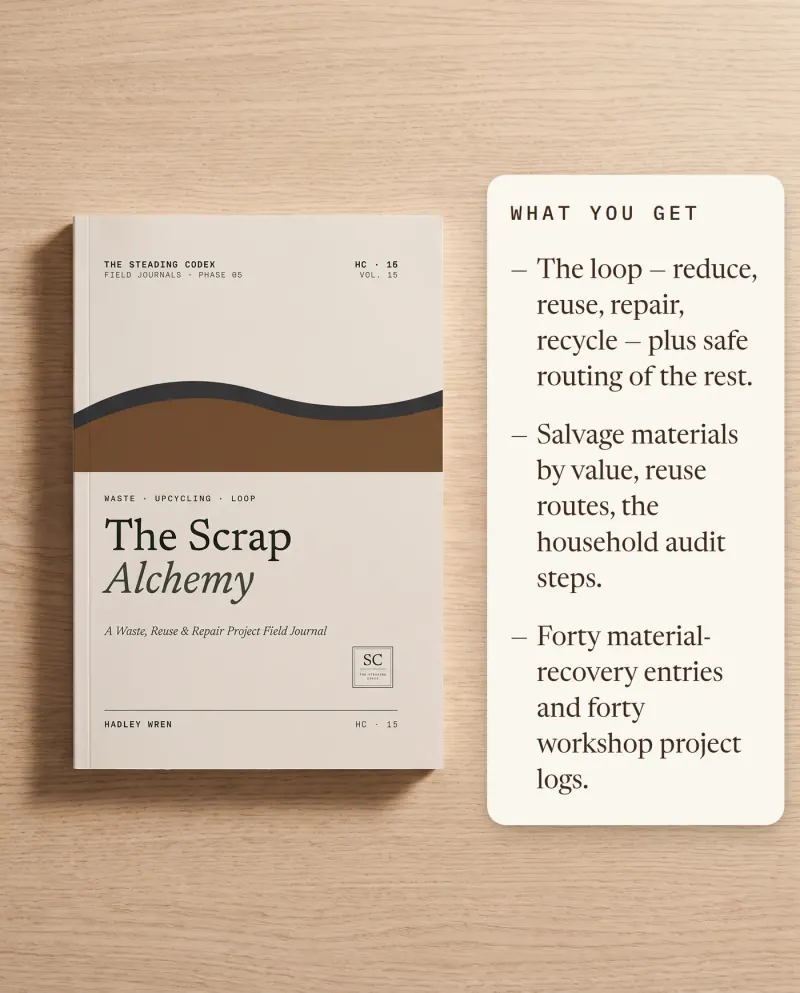 What you get — the reduce-reuse-repair loop, salvage values, eighty recovery logs