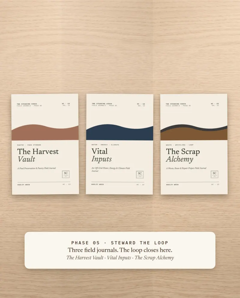 Phase 05 Steward the Loop — The Harvest Vault, Vital Inputs and The Scrap Alchemy