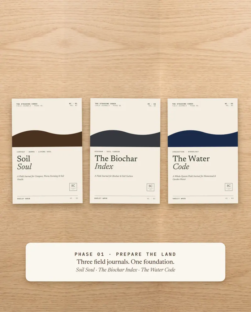 Phase 01 Prepare the Land — Soil Soul, The Biochar Index and The Water Code