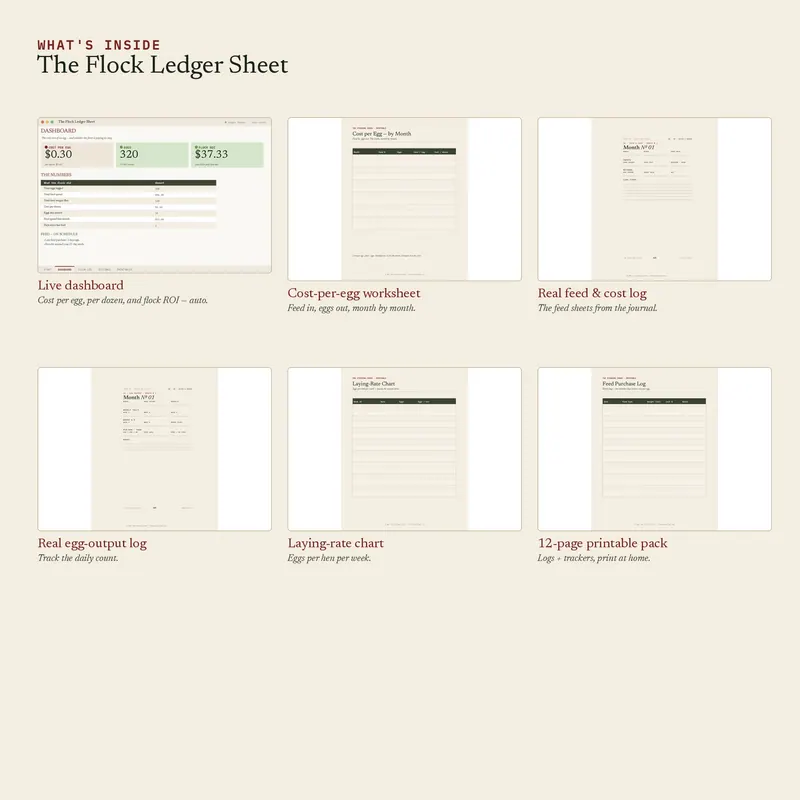 Inside The Flock Ledger Sheet