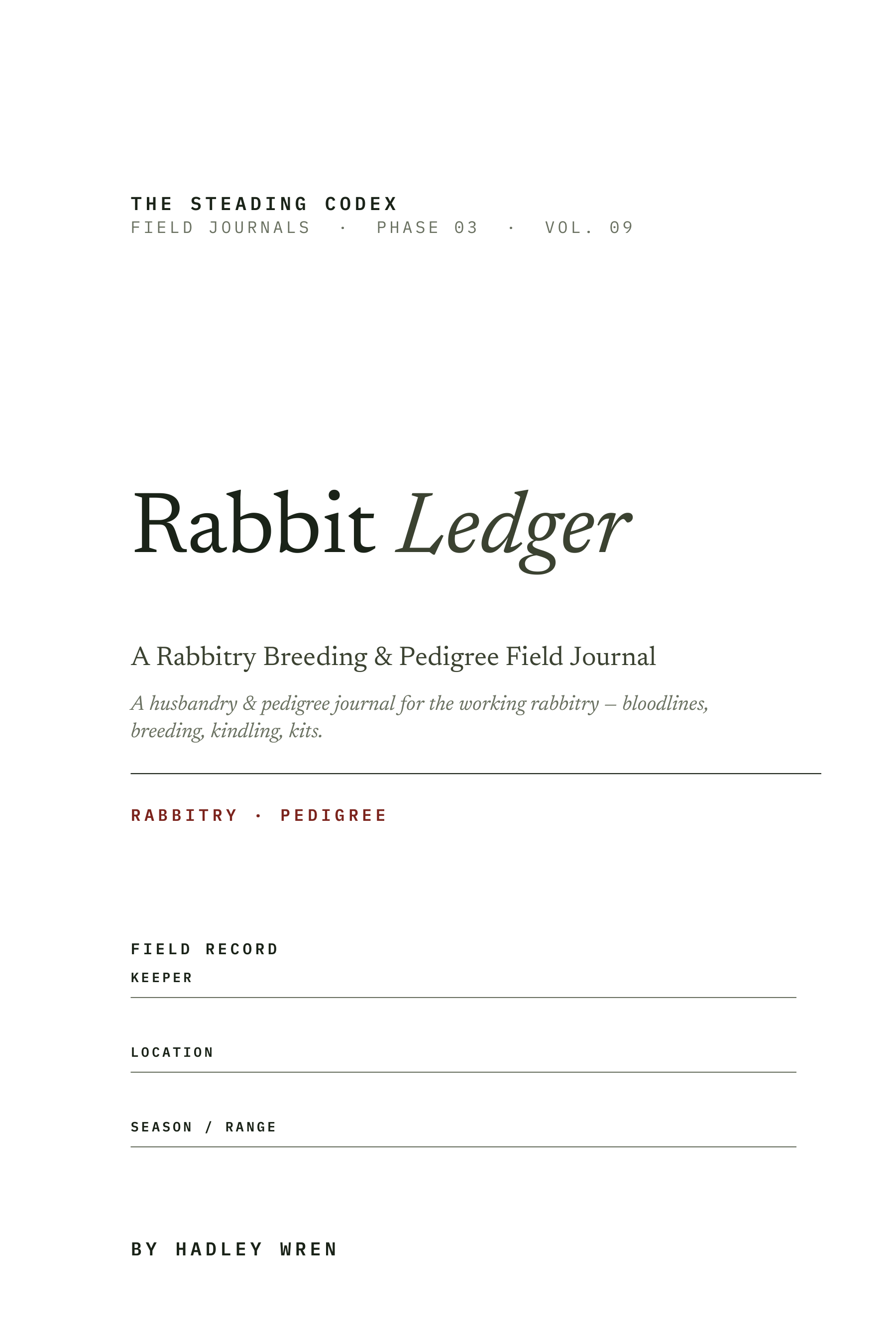 Rabbit Ledger interior sample 1