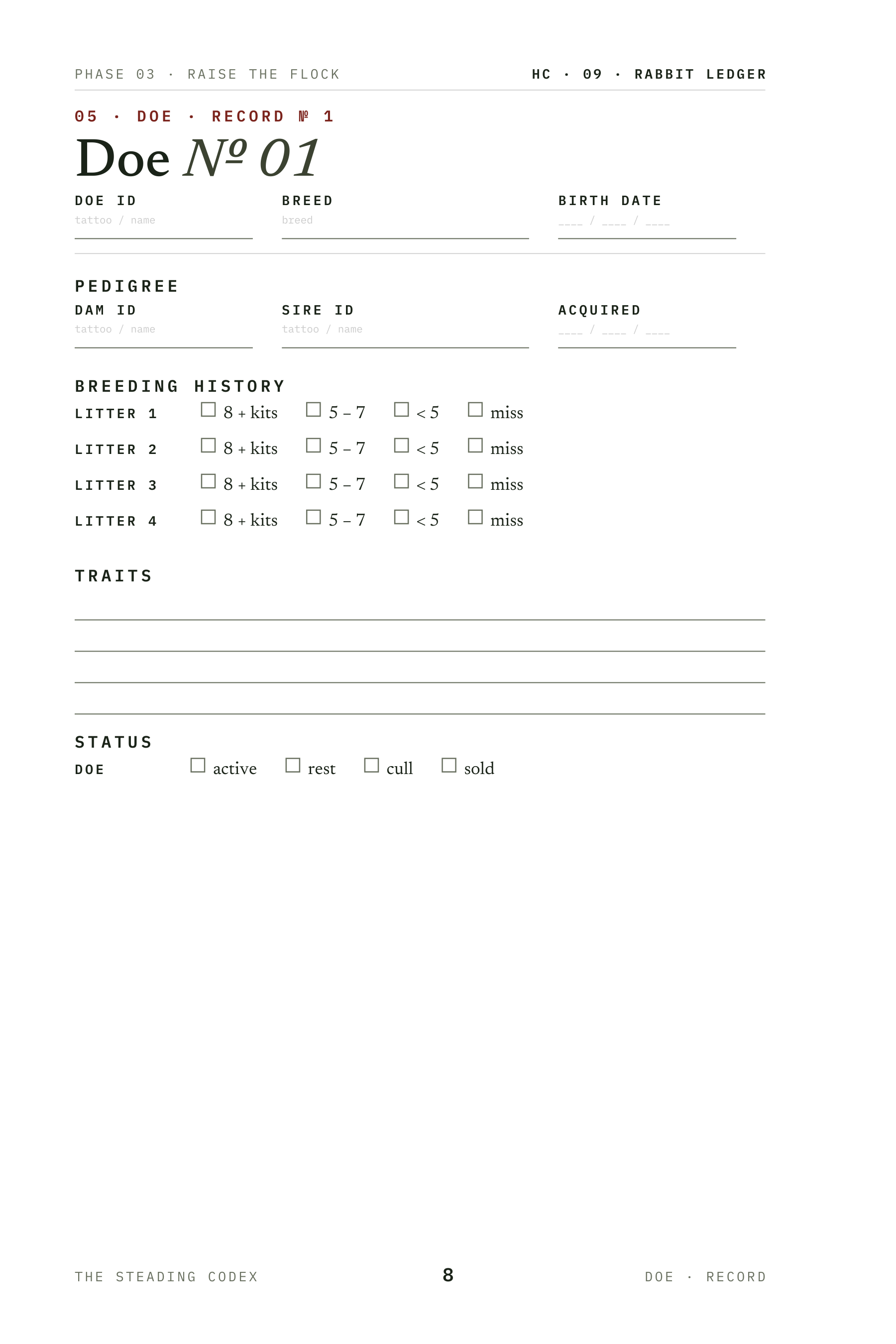 Rabbit Ledger interior sample 3