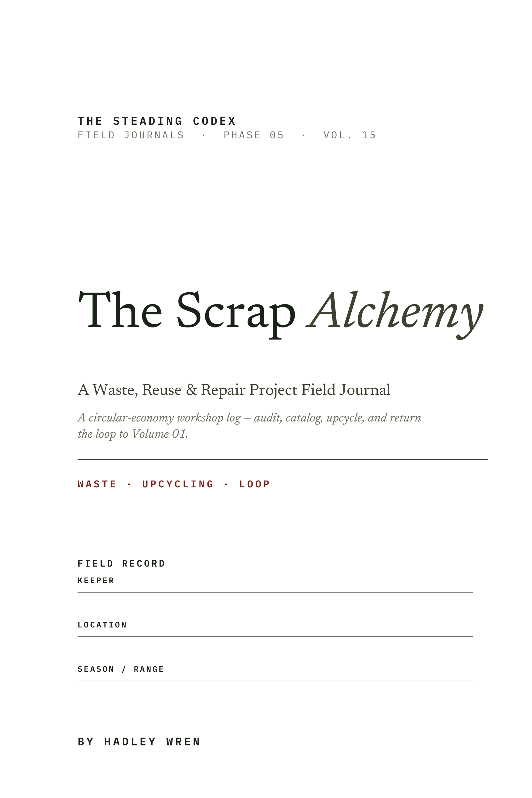 The Scrap Alchemy interior sample 1
