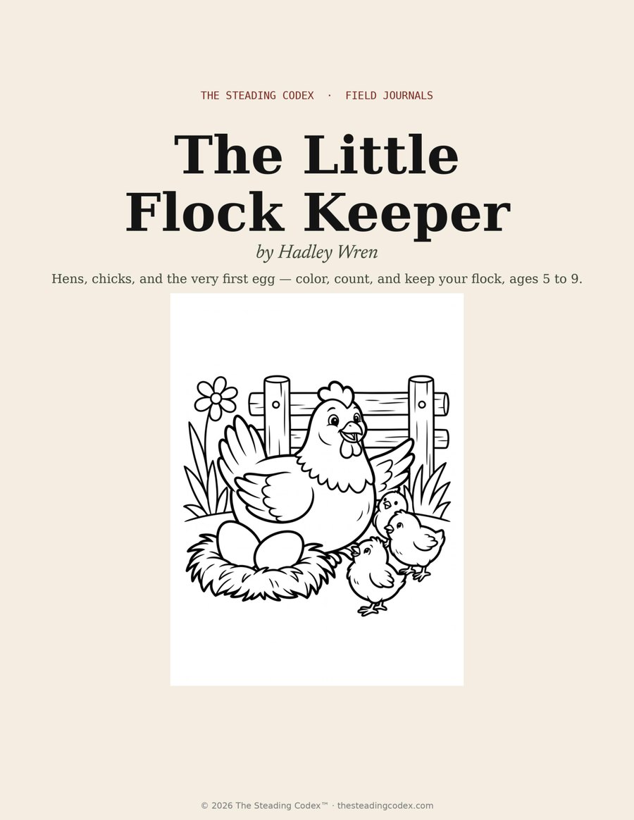 The Little Flock Keeper — printable journal cover
