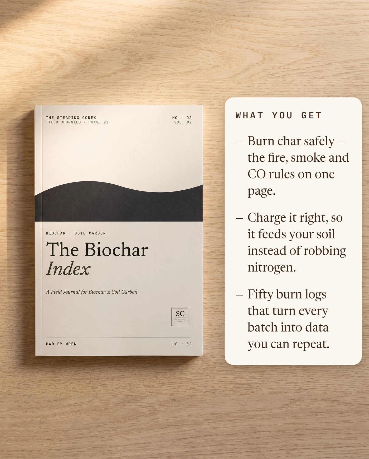 What you get — safe burns, correct charging, fifty repeatable burn logs