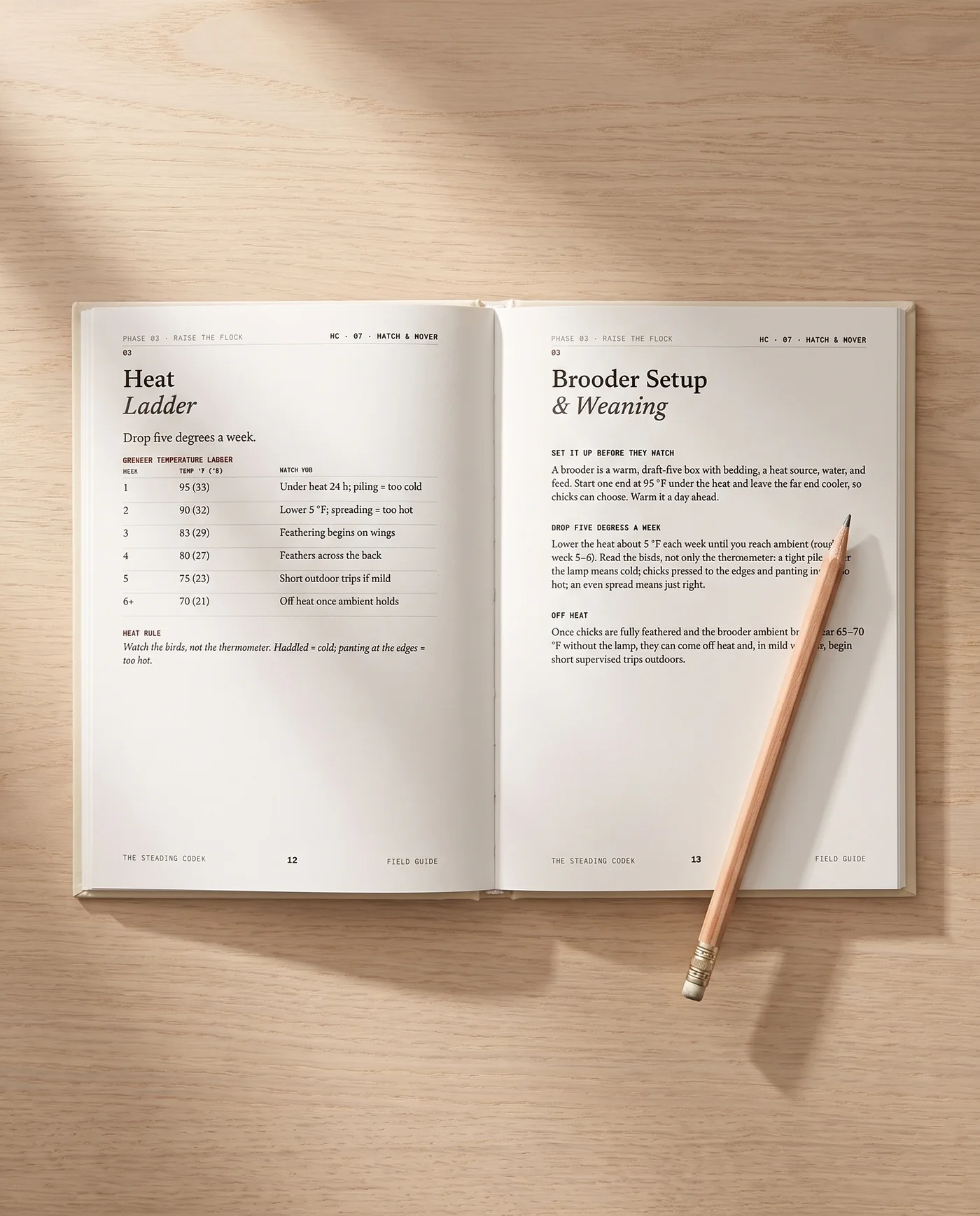 Hatch & Hover open to the brooder and flock record pages