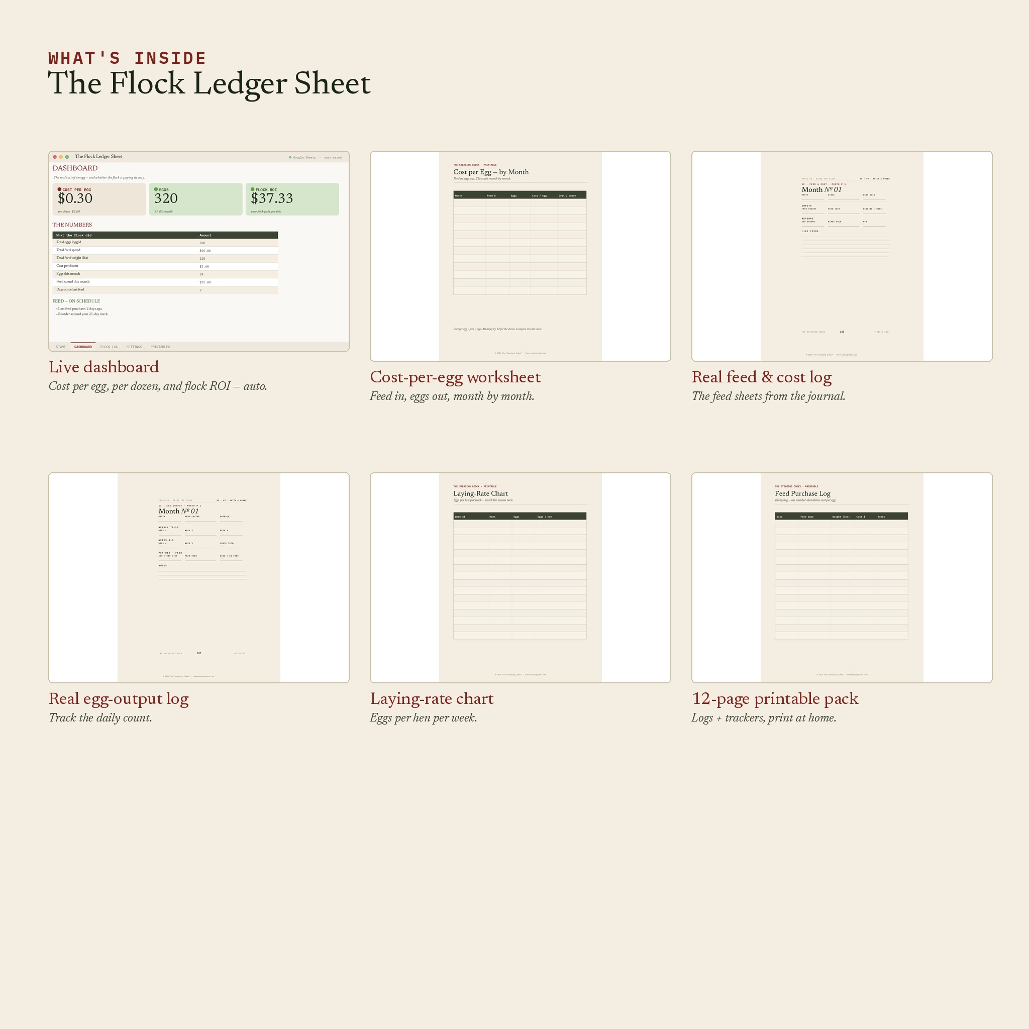 Inside The Flock Ledger Sheet